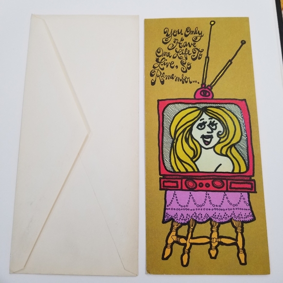 1969 Hi Brows American Greetings Birthday Card - Picture 5 of 8